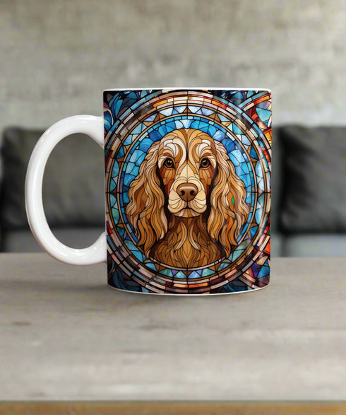 Cocker Spaniel Chocolate Suncatcher Artwork Ceramic Mug